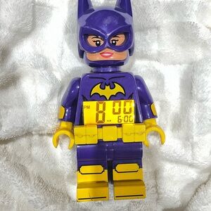 LEGO Batgirl Clock - Purple and Yellow